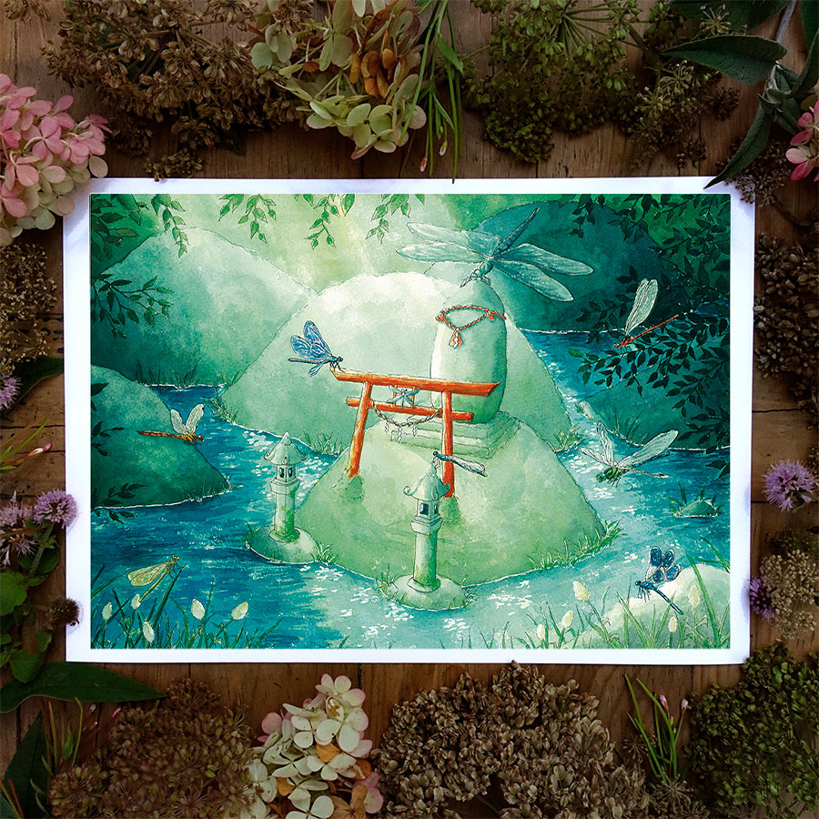 Illustration "Le Sanctuaire des libellules"