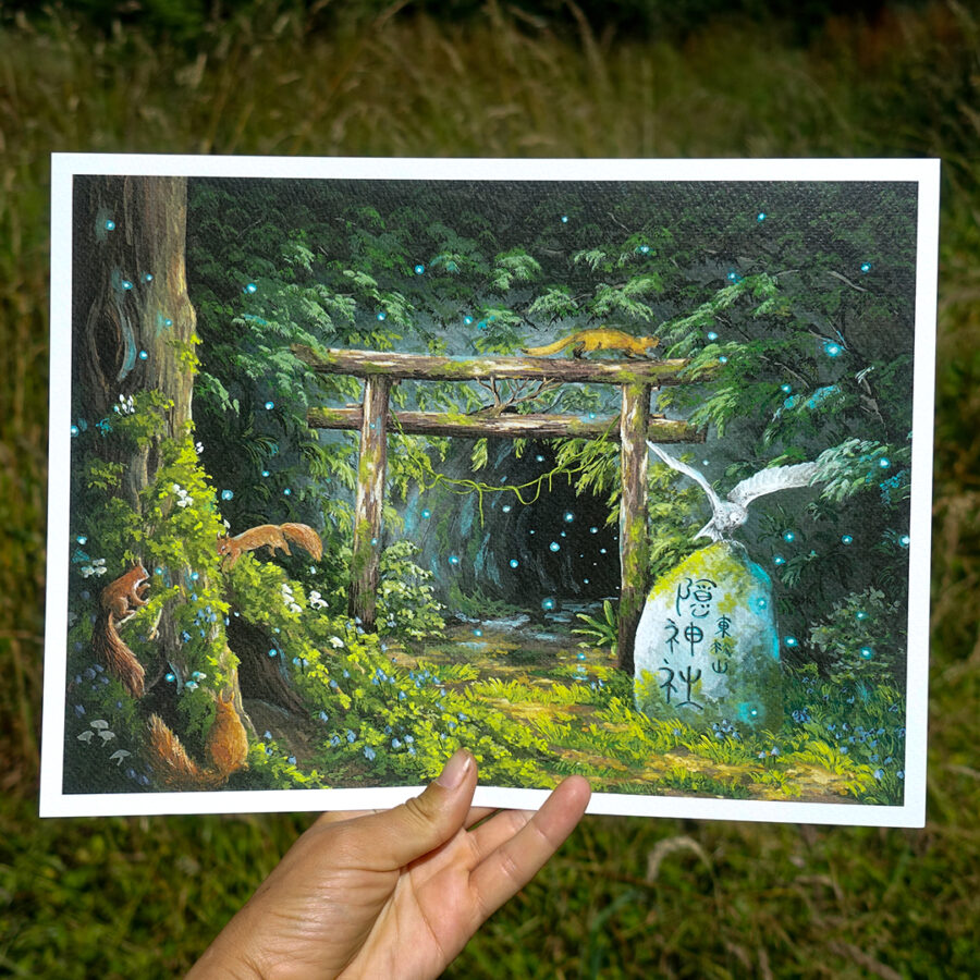 Illustration "隠れ神社ーKakure Jinja" - Edition Limitée