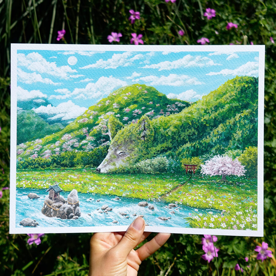 Illustration "山の守護者ーYama No Shugosha" - Edition Limitée